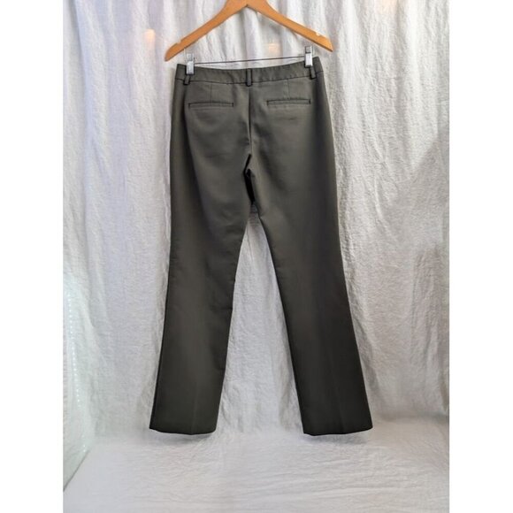Express Editor pants dark green women's size 4R straight leg mid rise L6 - Picture 3 of 9